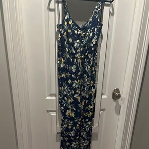 Floral Navy Jumpsuit